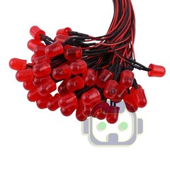 1.8mm 3mm 5mm 10 Pre Wired LED Cabled DC9-12V Diffused Lights Emitting Diodes