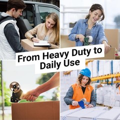 12 Rolls 2.7mil Thick Packing Tapes, Clear Packaging Tape, 720 Yards Heavy Du…