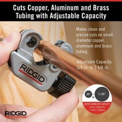 RIDGID 1/4 in. to 1-1/8 in. 101 Close Quarters Copper, Aluminum, Brass