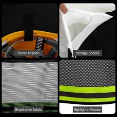 3 Pack Black Hard Hat Sunshield Upgrade Full Brim Neck Sunshade Cover