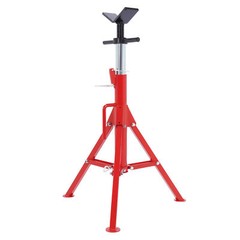 2500Lb Steel V-Head Pipe Stand Folding Tripod Pipe Jack Stand Height Pipe