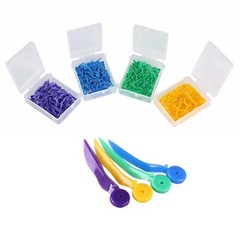 Lot of Dental Plastic Wedges Concave Design Arc Diastema Wedge End Circular Hole