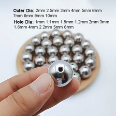 Through Hole Stainless Steel Ball Bearing 1mm-6mm Hole | 2mm-6mm Outer Diameter
