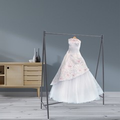 Clothes Rack Metal Garment Rack Clothes Display Stand Black For Clothing Store