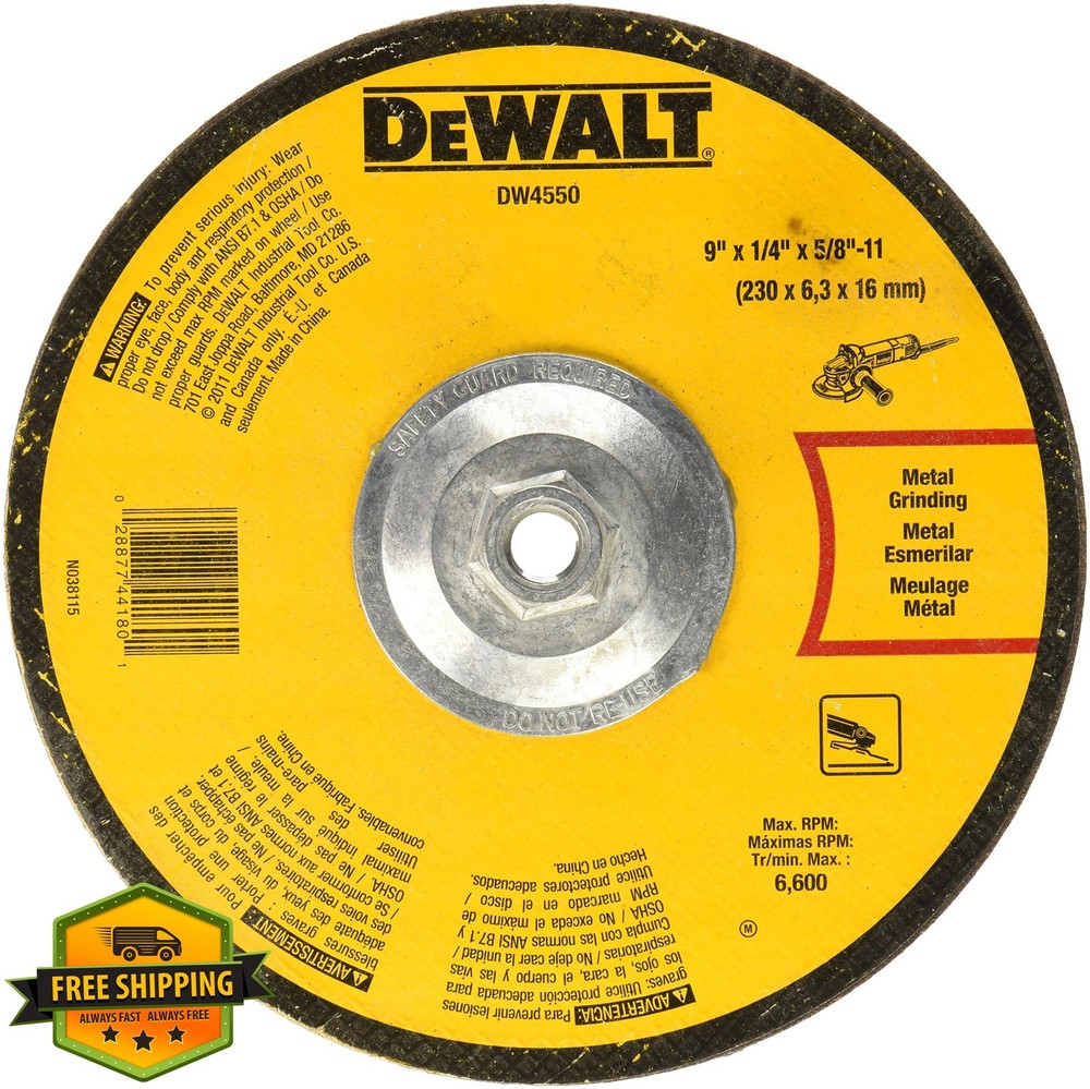 DEWALT 9″x1/4″ Fast Metal Grinding Wheel