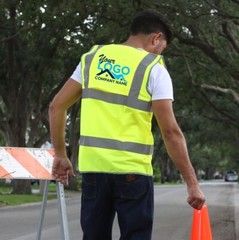 Pack of 4 Custom Hi-Vis Safety Vests – Full-Color Personalized Print