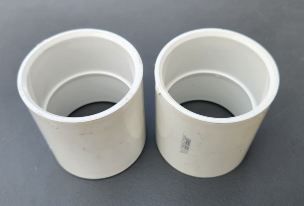(2 Pk) PVC Schedule 40 3″ Coupling Slip X Slip