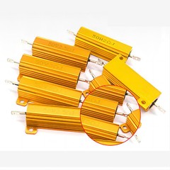 25W/50W Golden Aluminium Load Resistor Wirewound Various Values 0.1ohm – 10K ohm