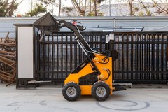 🔥2026 Mini Wheel Skid Steer Loader 23HP RATO Gasoline Engine Skid Steer Loader