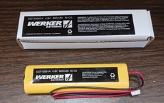 WERKER EMERGENCY EXIT SIGN BATTERY COT1001A 4.8V, 800mAh Ni-Cd