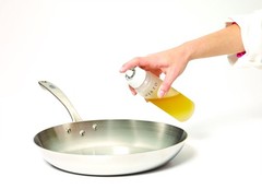 Misto Oil Sprayer, Frosted Glass, 7.75 Inch 3.2 Ounces, Glass