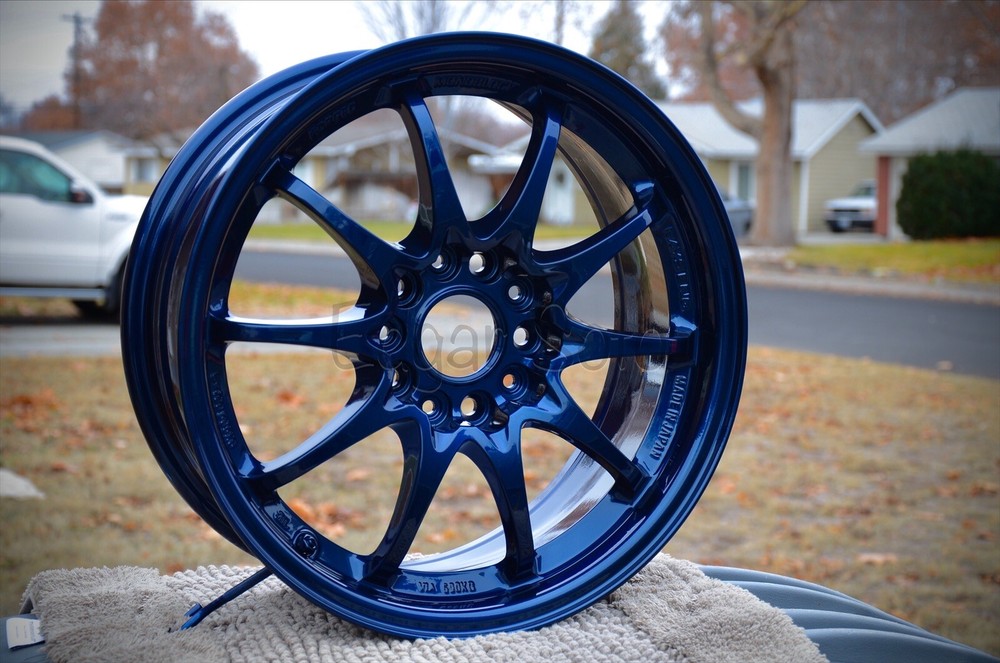 Midnight Navy Blue Metallic Powder Coating Paint – New 1LB