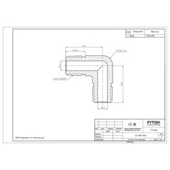 FITOK 316 SS 90 Degree Elbow Pipe Fitting 1/4″ Male NPT 8000 psi, SS-PME-NS4