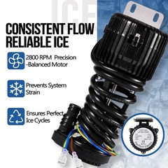 YSP2PJDVF1 Commercial Ice Maker Water Pump | Quiet 110V 2W Matte Black