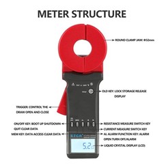 Digital Clamp Ground Earth Resistance Tester Meter 0.01Ω-200Ω