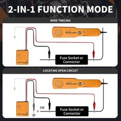 Automotive Circuit Tracer, Wire Tracer Electrical Tool & RJ11 Plug, Wire Tracker