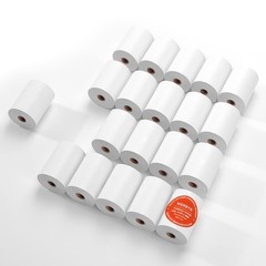 MUNBYN 2 1/4 X 85′ Thermal Receipt Paper (20 Rolls) Cash Register Paper Rolls Fi