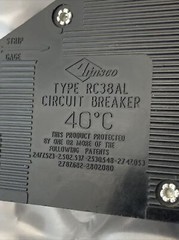 Zinsco / GTE Sylvania Twin Tandem R38-20 2p 20a/20a 120v Used warranty