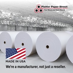 2 rolls 36″ x 300′ 20lb Bond Plotter Paper for Wide Format Inkjet Printers