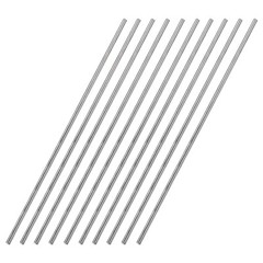 3mm x 300mm 304 Stainless Steel Solid Round Rod DIY Craft 10 Pack