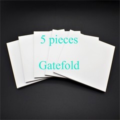 5 pieces WHITE JACKET (GATEFOLD COVER) Japan MINI LP CD Paper Sleeve, Cardboard