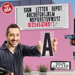 8″ letter printed on 9″ Clear .030 flexible panel, Black Letters, Red…