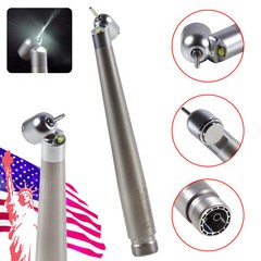 45 Degree Dental LED E-generator 45° Angle High Speed Handpiece 2 Hole ASkeadnt