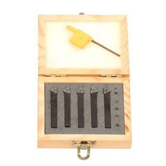 5* 1/4″ Straight Lathe Indexable Carbide Insert Turning Tooling Bit Holder Set