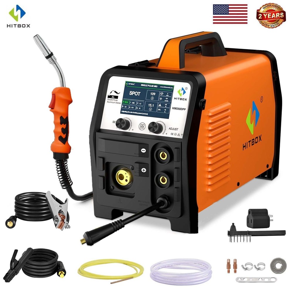 Used Aluminum Welder Gasless/Gas MIG Pulse MMA TIG 200Amp MIG Welding Equipment