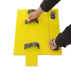 Concrete Polyurethane Texture Mat for Seamless Cement Stamping – Yellow