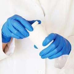 10 Boxes Basic Vinyl Disposable Gloves Synmax Exam Latex & Powder-Free Large