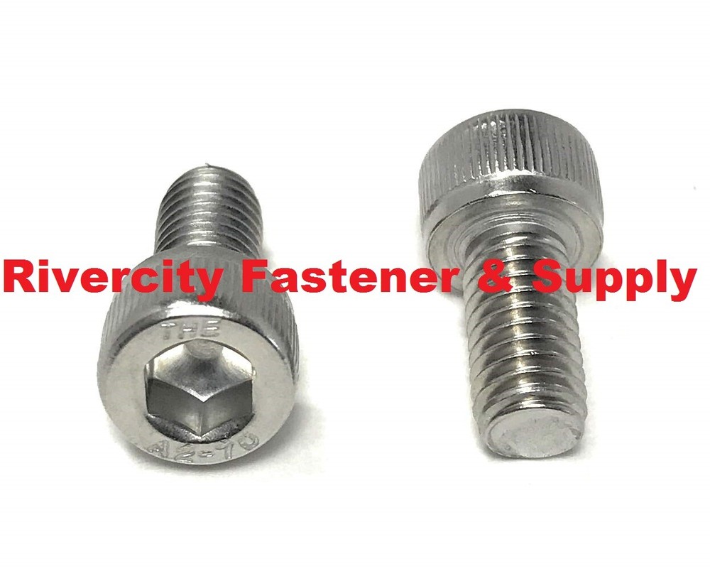 M6-1.0×12 Stainless Socket Allen Head Bolts M6x1.0x12 Screws 6mm x 1.0 x 12mm