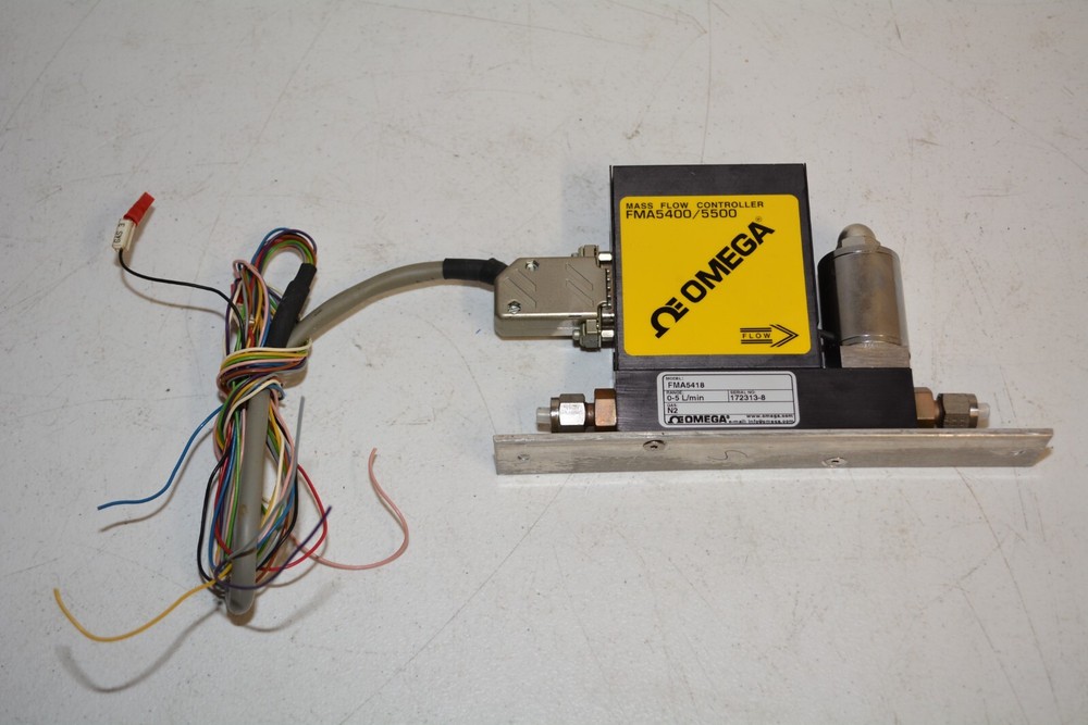 ^ Omega FMA5418 Mass Flow Controller 0-5 L/min N2 Gas #W5316
