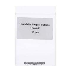 100 Pcs/10packs Dental Orthodontic Lingual Buttons Bondable Round Base Mesh