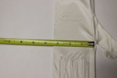 Cartier White Jewelry Watch Handling Microfiber Inspection Gloves Pair – Medium