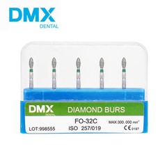 Dental Diamond Burs FG for High Speed Handpiece 5Pcs/pack Drills DMXDENT