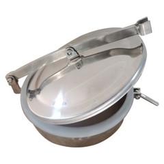 11.8”/300mm Stainless Circular Atmospheric Manhole Cover Sanitary Tank Manway