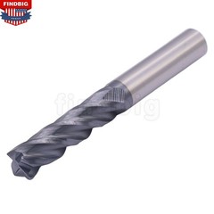 5Pcs 4 Flute 1/2″ x 2″ x 4″ Solid Carbide Long End Mill – AlTiN Coated