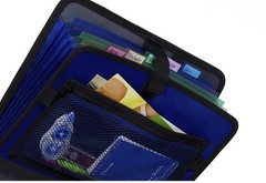 CASE-IT THE OPEN TAB 3-Ring Binder Notebook 2” Multi Pocket File Pouch Expand