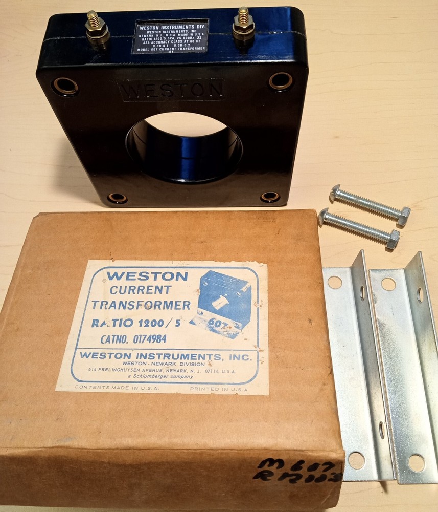 Weston Instruments 607 Current Transformer 1000/5 5VA 25-800Hz