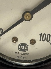 Vintage 2 ” US Gauge Pressure 0-100 PSI Model 12108-1 USG