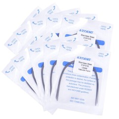 AZDENT Dental Orthodontic Rectangular Arch Wires Stainless Steel Natural Form