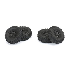 Pro-Line Racing 1/24 Hyrax F/R 1.0 Trs Mountd 7Mm Blk Impulse 4 Pro1019410 Rc