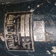 INDCO MEC-20 PAIL PAINT MIXER 5 Gallon 120V “WORKS/MISSING BLADE & ROUND PART”