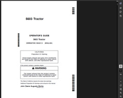 JOHN DEERE 5603 TRACTOR OWNER SERVICE REPAIR SHOP ENGINE MANUAL PDF FILE ON USB