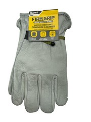 Firm Grip Work Gloves Cowhide Water Resistant Leather X-Large 67858 New