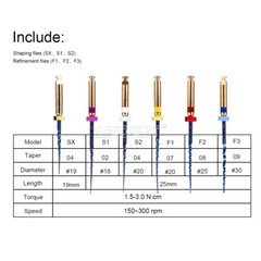 Dental Endo Files Reciprocating/Super/V Blue/Niti Rotary File Endodontic 21/25mm