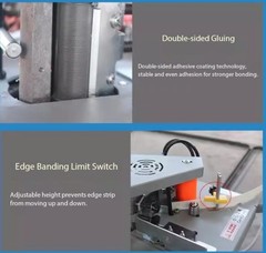 Compact Portable Home-Use Edge Banding Machine for Curved and Straight Edges