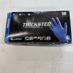 SAS 6603 – Thickster Powdered Latex Disposable Gloves, Large – 50 gloves