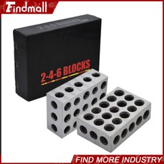 2 Matched Pair 2-4-6 Blocks 23 Holes .0002″ Machinist Precision 246 Jig 2 4 6